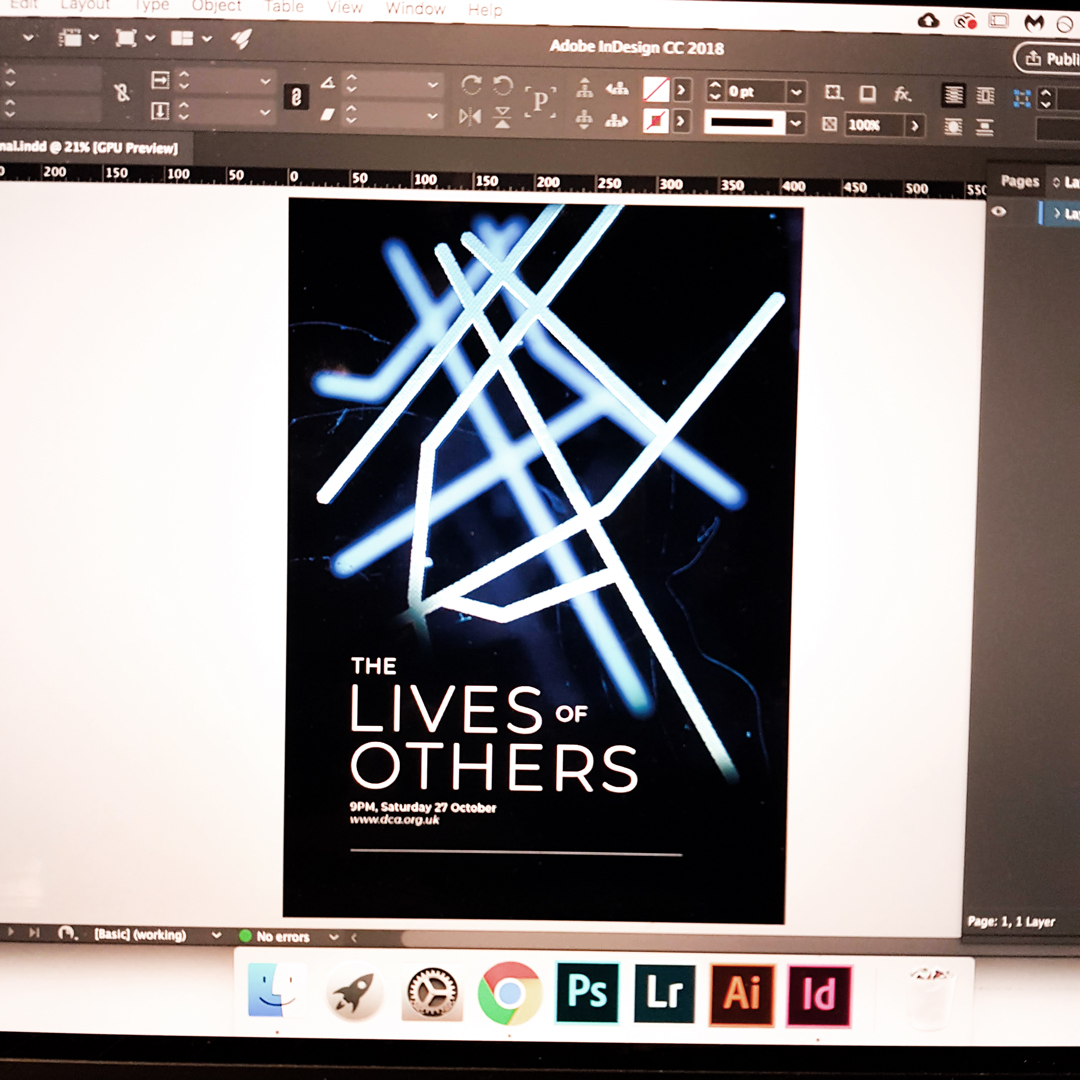 lives of others poster shown on computer screen